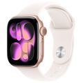 Apple Apple Watch Series 11(GPSモデル)- 42mm Apple Watch Series 11 ローズゴールドアルミニウムケースとライトブラッシュスポーツバンド - S/M MEU04J/A