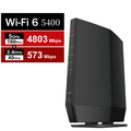 バッファロー 無線LAN親機11ax/ac/n/a/g/b 4803+573Mbps ブラック WSR-5400AX6P-BK